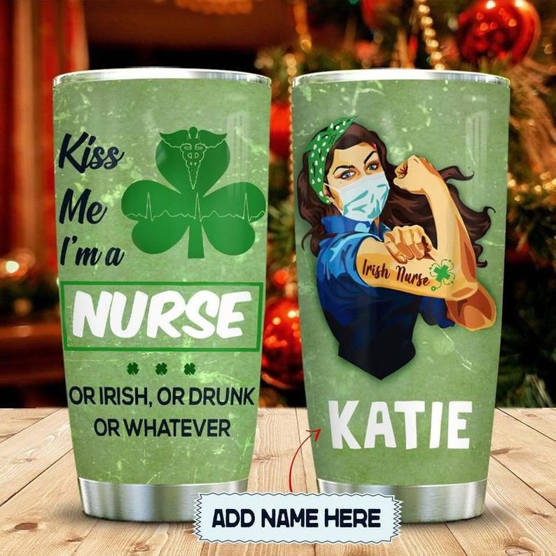 Irish Nurse Personalized Kiss Gift For Lover Day Travel Tumbler Irish Nurse Personalized Kiss Gift For Lover Day Travel Tumbler