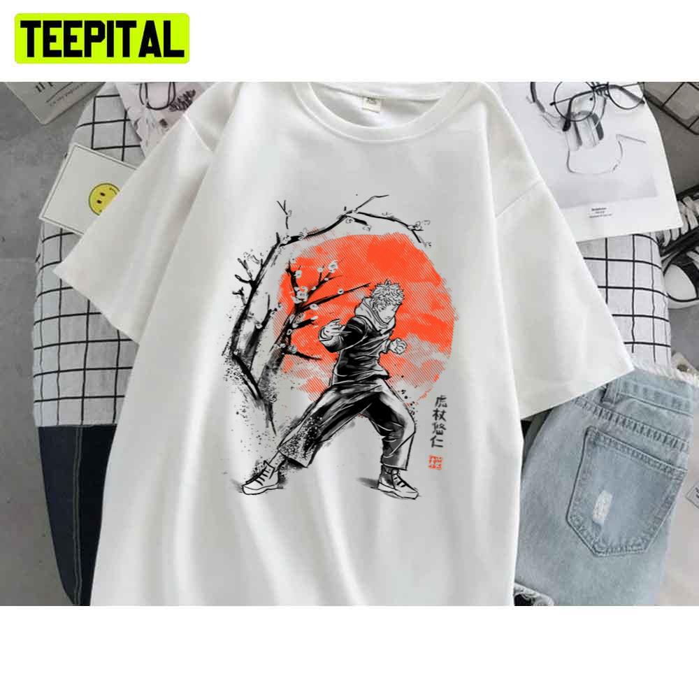Japan Style Itadori At Sakura Tree Unisex T-Shirt Japan Style Itadori At Sakura Tree Unisex T-Shirt