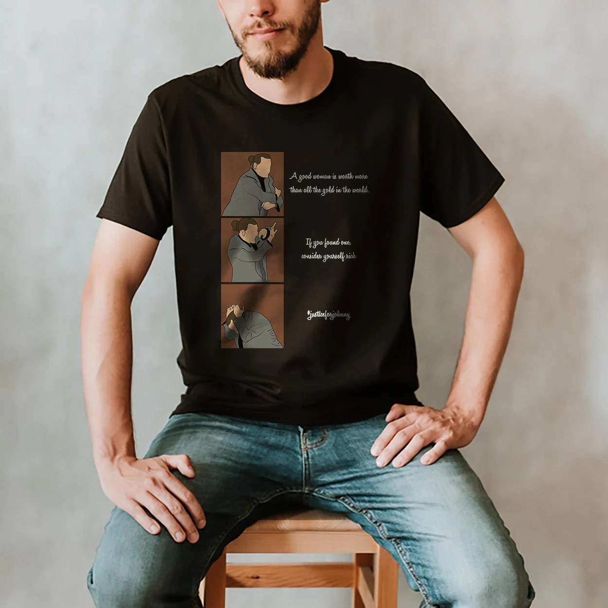 Johnny Depp A Mega Pint Isn't Happy Hour Anytime Justice For Johnny Unisex T-Shirt Johnny Depp A Mega Pint Isn't Happy Hour Anytime Justice For Johnny Unisex T-Shirt