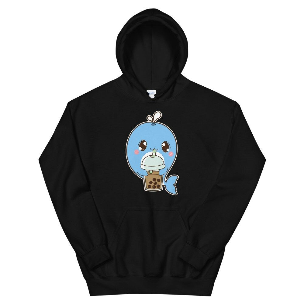 Kawaii Cute Boba Whale Animal Lover Asian Food Foodie Classic Bubble Pearl Milk Tea Unisex Hoodie Kawaii Cute Boba Whale Animal Lover Asian Food Foodie Classic Bubble Pearl Milk Tea Unisex Hoodie