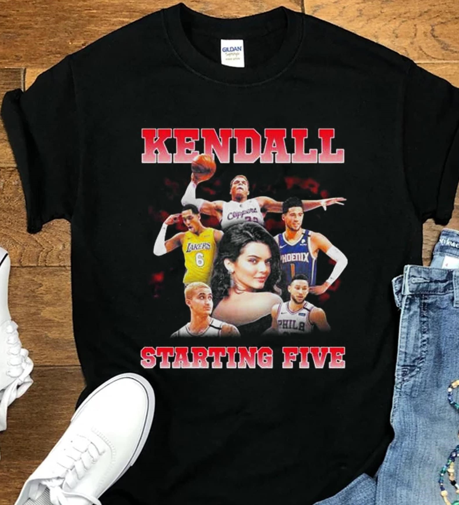 Kendall Starting Five Jenner Team Unisex T-Shirt Kendall Starting Five Jenner Team Unisex T-Shirt
