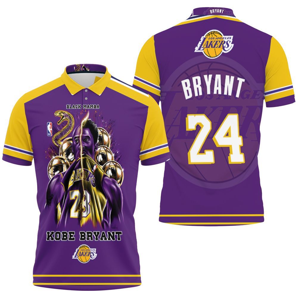 Kobe Bryant Black Mamba Snake Los Angeles Lakers Polo Shirt All Over Print Shirt 3d T-shirt Kobe Bryant Black Mamba Snake Los Angeles Lakers Polo Shirt All Over Print Shirt 3d T-shirt