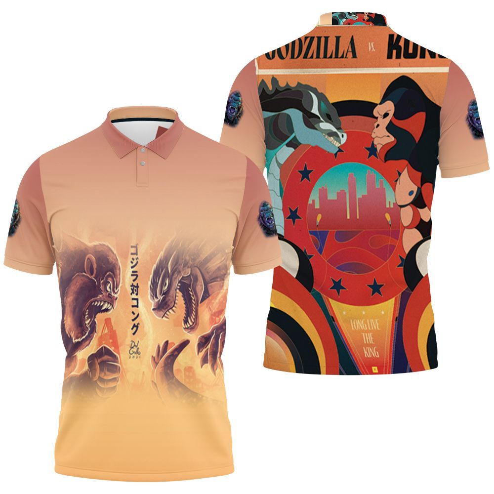 Kong Vs Godzilla Legend Monsters Coming Out Artwork Godzilla Vs Kong Polo Shirt All Over Print Shirt 3d T-shirt Kong Vs Godzilla Legend Monsters Coming Out Artwork Godzilla Vs Kong Polo Shirt All Over Print Shirt 3d T-shirt