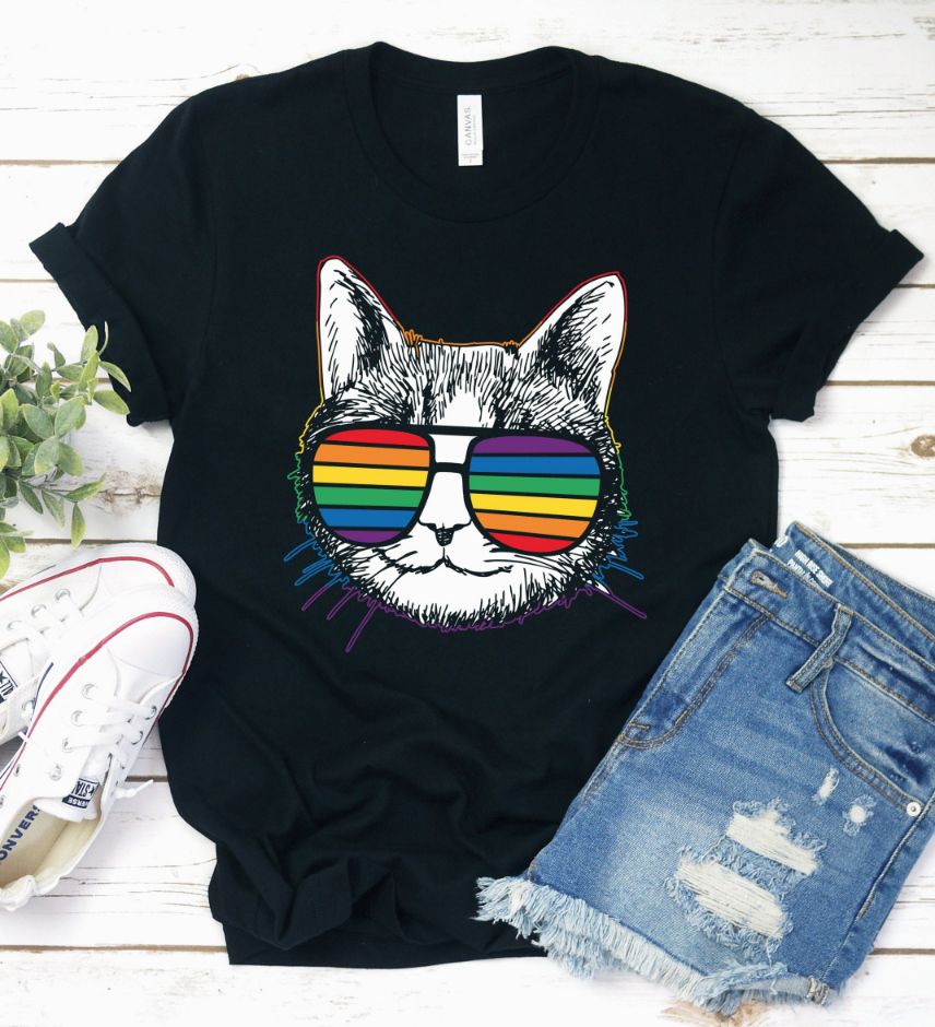 LGBT Cat Sunglasses Shirt LGBT Cat Sunglasses Shirt
