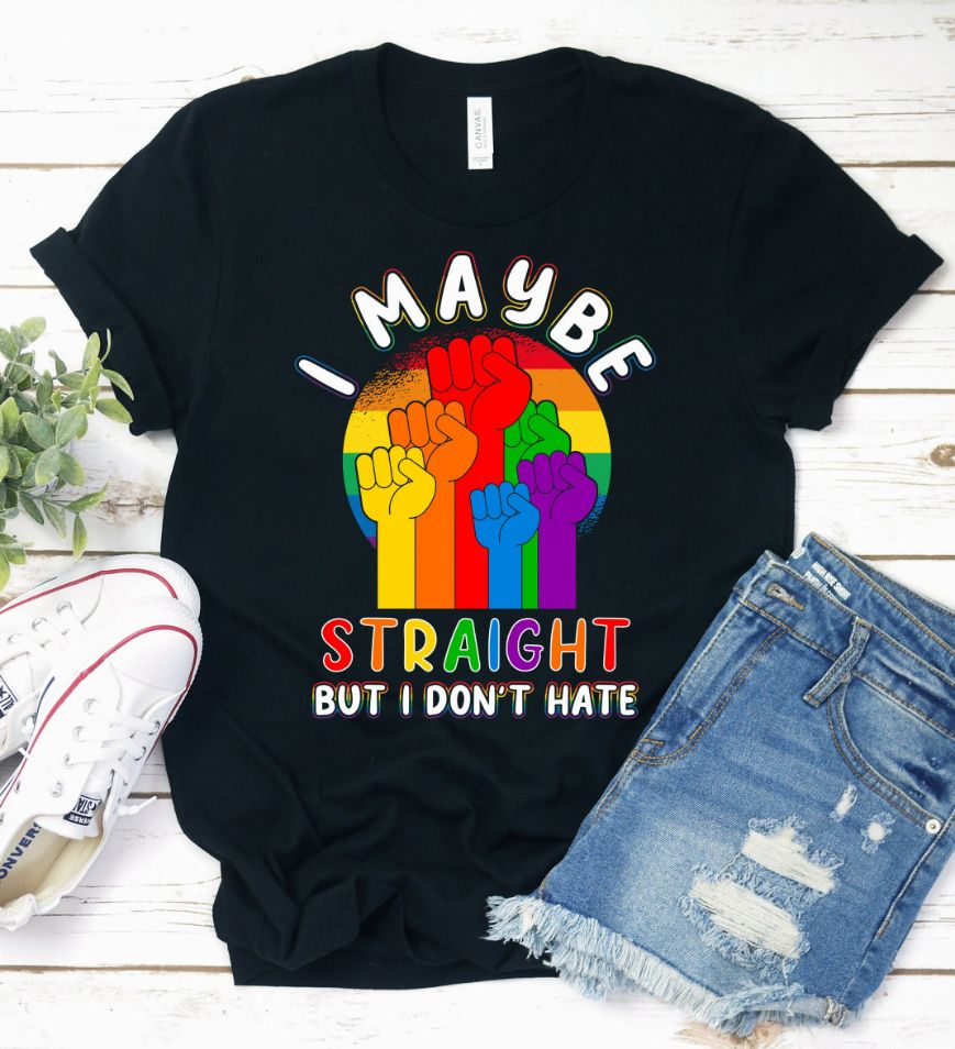 LGBT Rainbow Straight Shirt LGBT Rainbow Straight Shirt