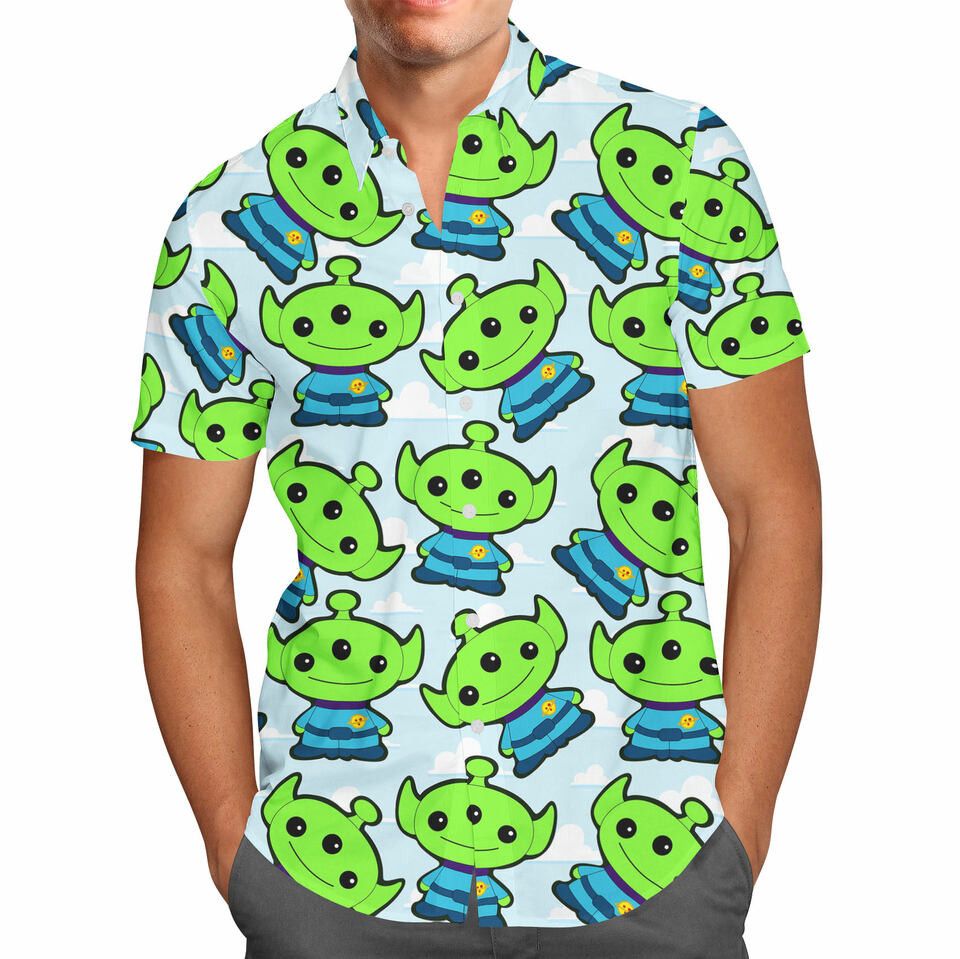 Little Green Aliens Toy Story Inspired Hawaii Shirt Little Green Aliens Toy Story Inspired Hawaii Shirt