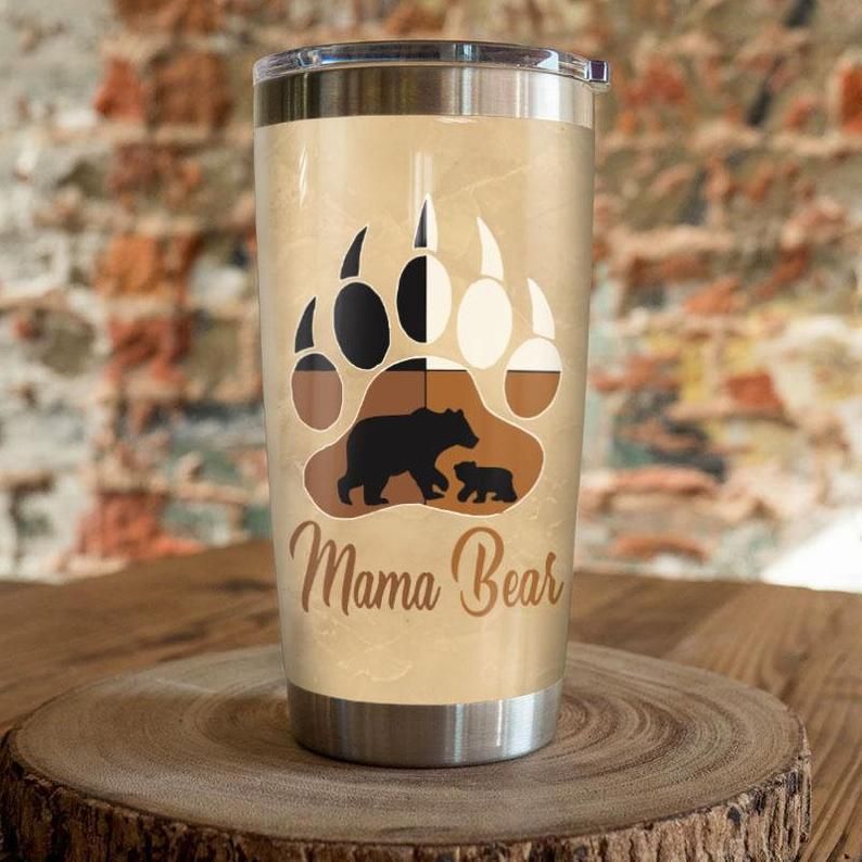Mama Bear Winter Gift For Lover Day Travel Tumbler All Over Print Mama Bear Winter Gift For Lover Day Travel Tumbler All Over Print