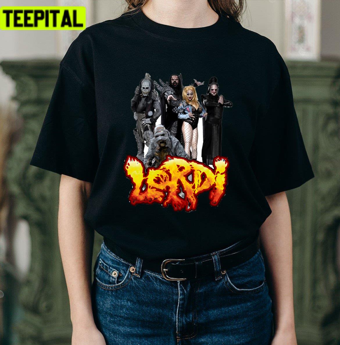 Mens My Favorite Monster Horror Concert Masked Retro Vintage Eurovision Design Unisex T-Shirt Mens My Favorite Monster Horror Concert Masked Retro Vintage Eurovision Design Unisex T-Shirt