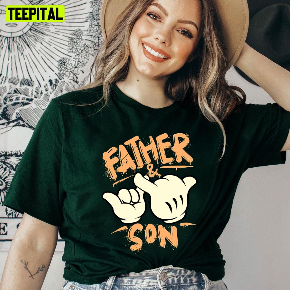 Mickey Father And Son Father's Day Unisex T-Shirt Mickey Father And Son Father's Day Unisex T-Shirt