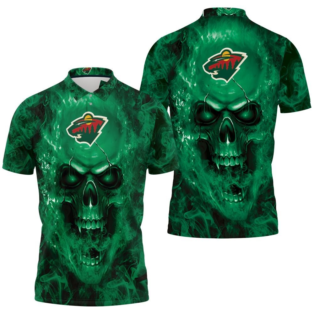 Minnesota Wild Nhl Fans Skull Polo Shirt All Over Print Shirt 3d T-shirt Minnesota Wild Nhl Fans Skull Polo Shirt All Over Print Shirt 3d T-shirt
