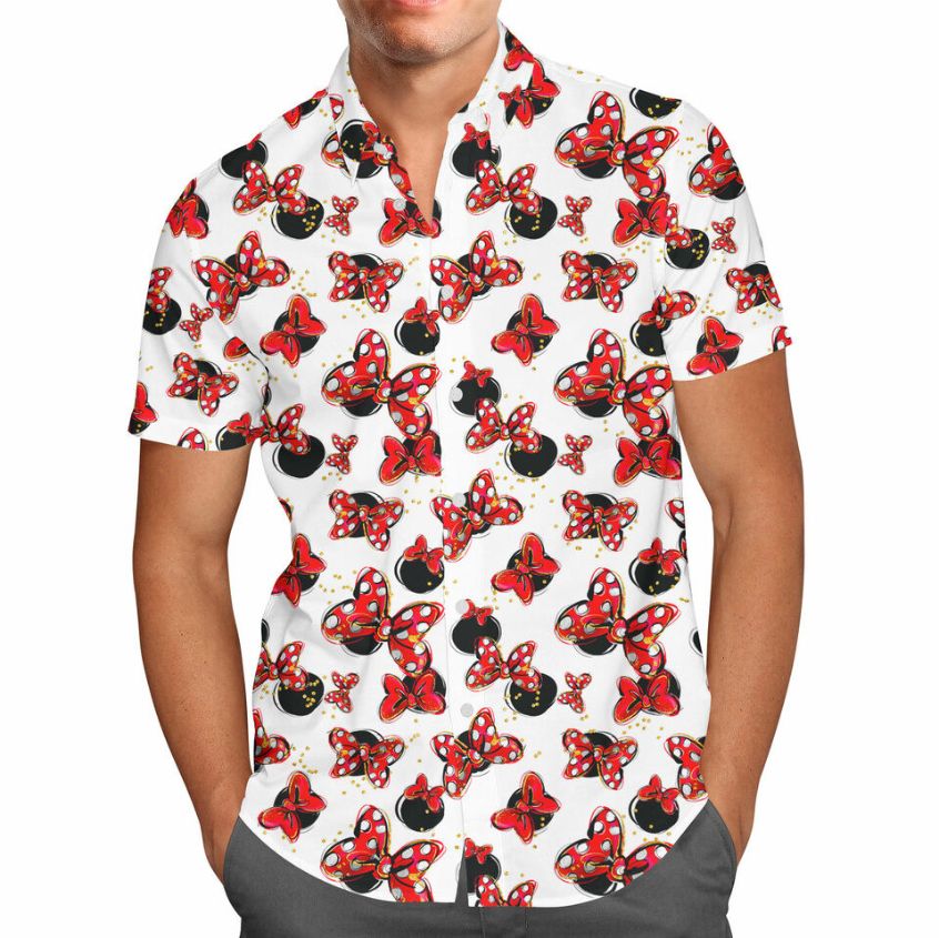 Minnie Bows and Mouse Ears Hawaii Shirt Minnie Bows and Mouse Ears Hawaii Shirt