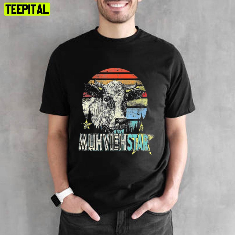 Muhviehstar Cow Heifer Stars Unisex T-Shirt Muhviehstar Cow Heifer Stars Unisex T-Shirt