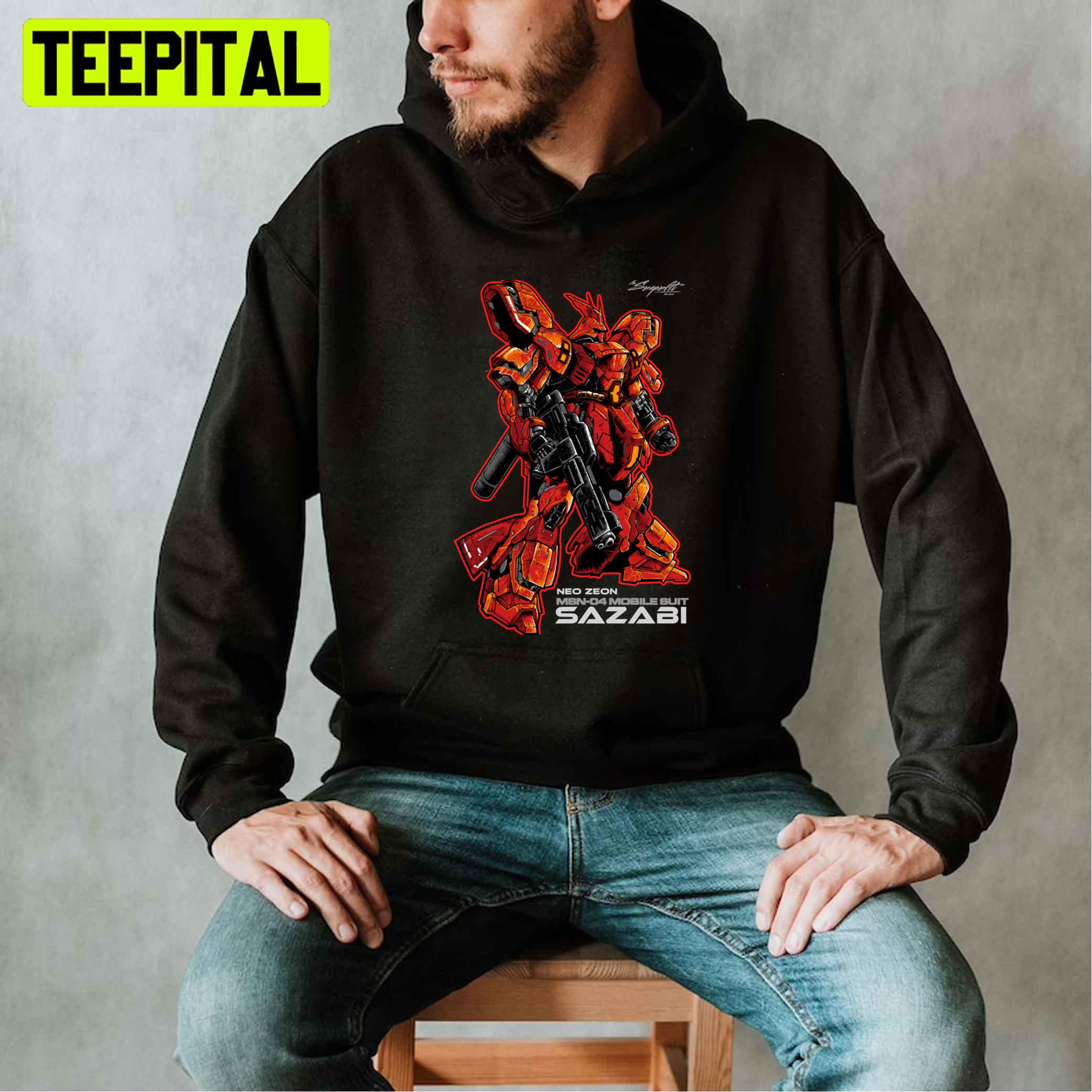 Neo Zeon Msn-04 Mobile Suit Sazabi Unisex T-Shirt Neo Zeon Msn-04 Mobile Suit Sazabi Unisex T-Shirt