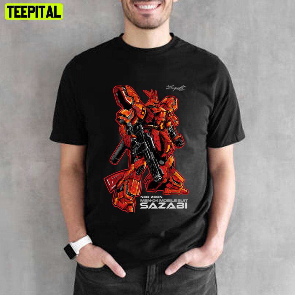 Neo Zeon Msn-04 Mobile Suit Sazabi Unisex T-Shirt Neo Zeon Msn-04 Mobile Suit Sazabi Unisex T-Shirt