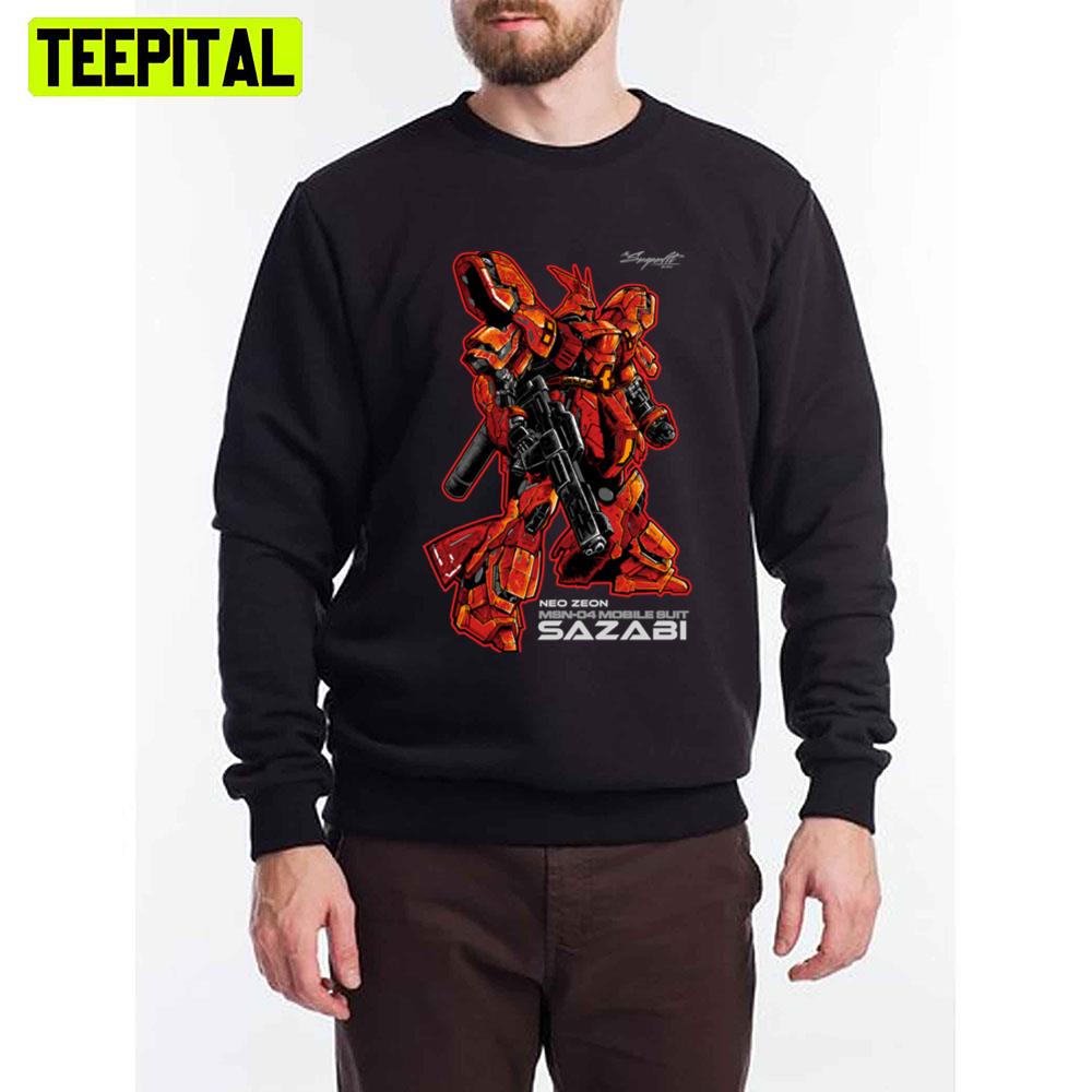 Neo Zeon Msn-04 Mobile Suit Sazabi Unisex T-Shirt Neo Zeon Msn-04 Mobile Suit Sazabi Unisex T-Shirt