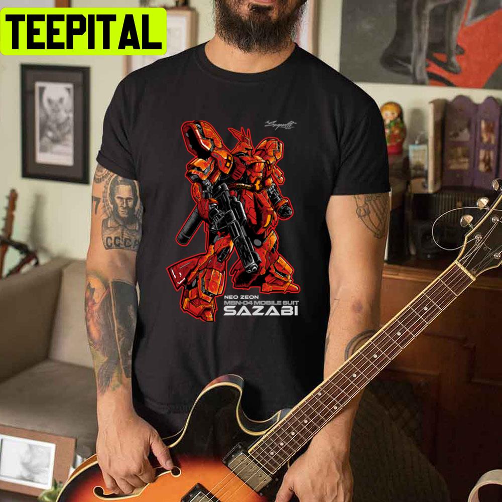 Neo Zeon Msn-04 Mobile Suit Sazabi Unisex T-Shirt Neo Zeon Msn-04 Mobile Suit Sazabi Unisex T-Shirt