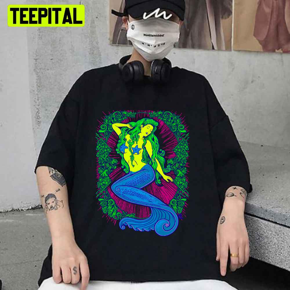 Neon Blacklight Song Of The Siren Unisex T-Shirt Neon Blacklight Song Of The Siren Unisex T-Shirt