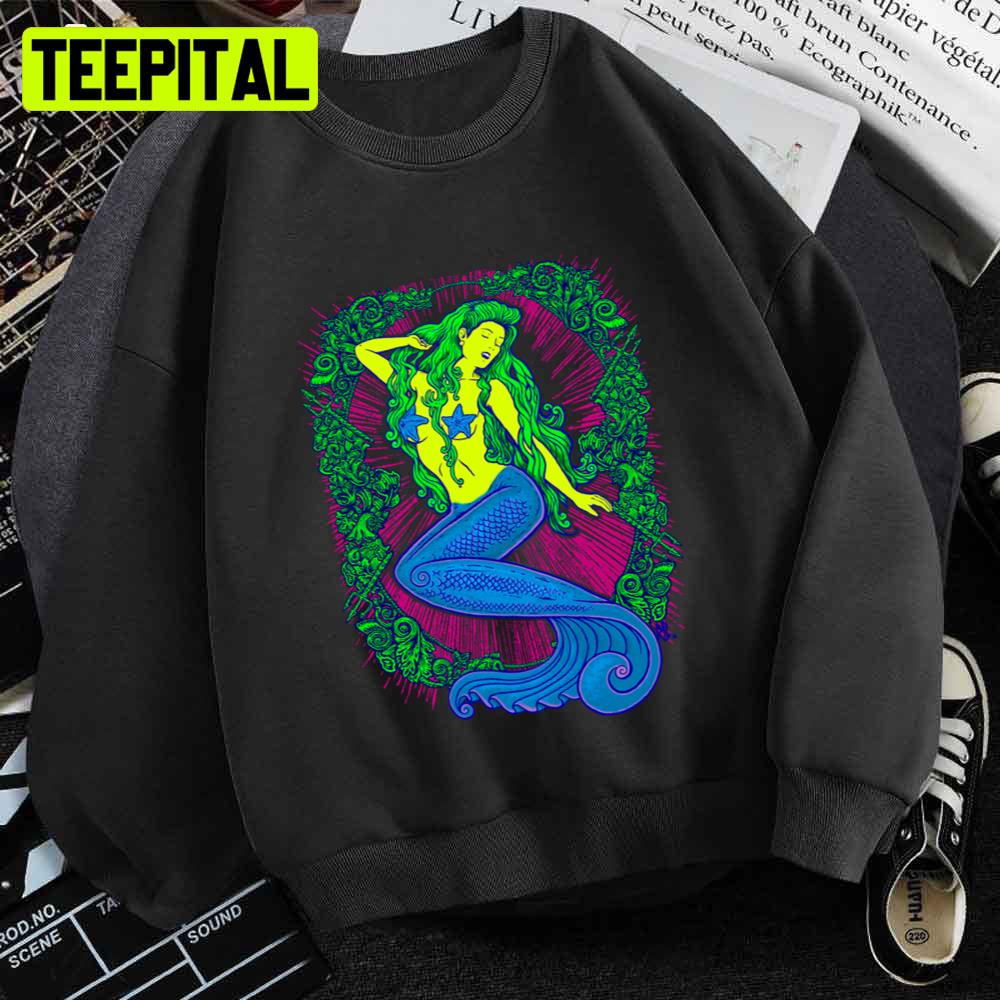 Neon Blacklight Song Of The Siren Unisex T-Shirt Neon Blacklight Song Of The Siren Unisex T-Shirt