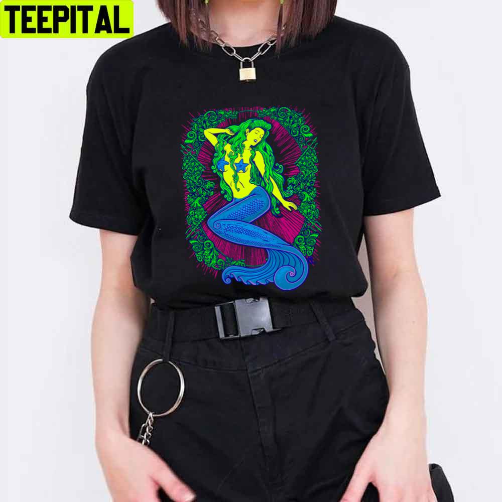 Neon Blacklight Song Of The Siren Unisex T-Shirt Neon Blacklight Song Of The Siren Unisex T-Shirt