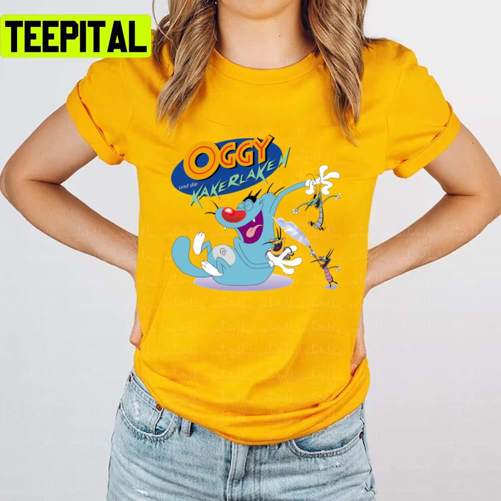 New Design Of Friendship Oggy And The Cockroaches Unisex T-Shirt New Design Of Friendship Oggy And The Cockroaches Unisex T-Shirt
