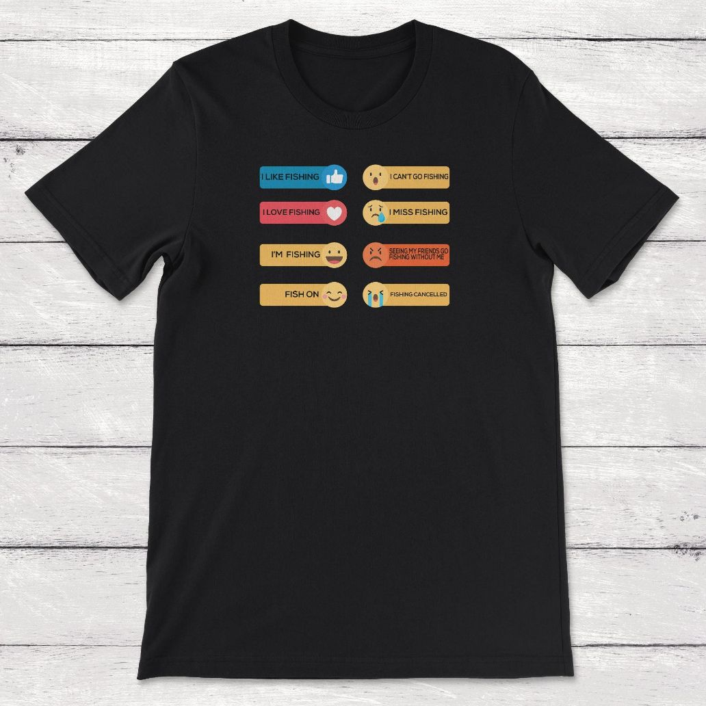 New Fishing Emoji Unisex T-Shirt New Fishing Emoji Unisex T-Shirt
