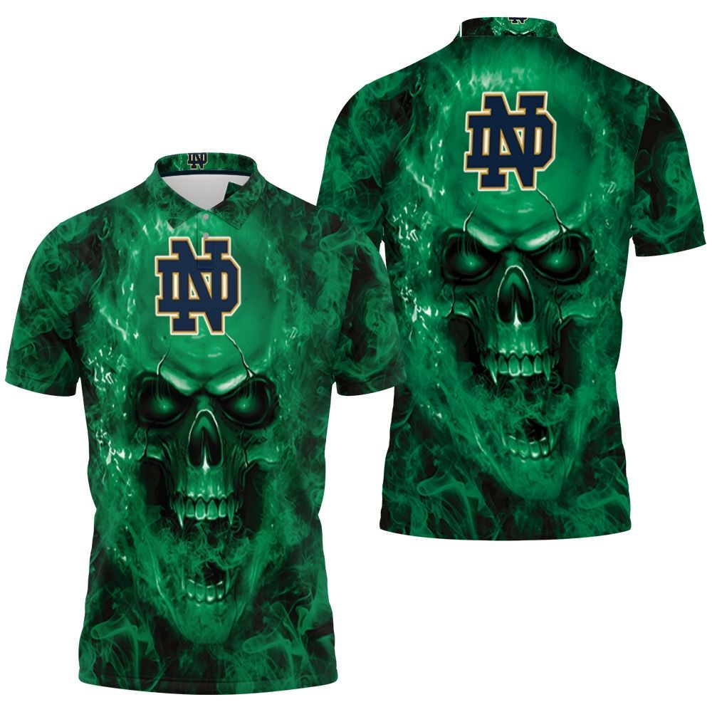 Notre Dame Fighting Irish Ncaa Fans Skull Polo Shirt All Over Print Shirt 3d T-shirt Notre Dame Fighting Irish Ncaa Fans Skull Polo Shirt All Over Print Shirt 3d T-shirt