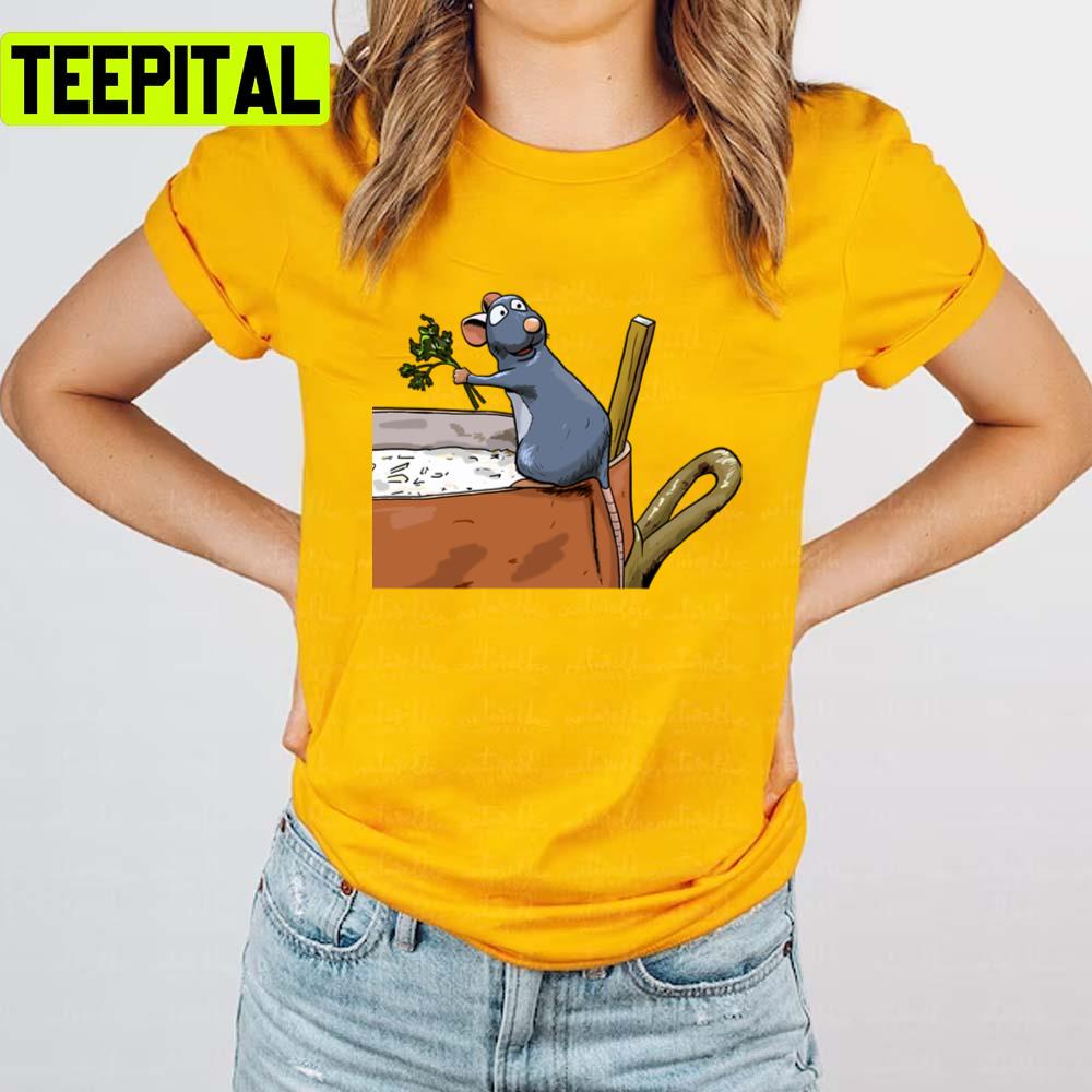 On The Pot Ratatouille Disney Design Unisex T-Shirt On The Pot Ratatouille Disney Design Unisex T-Shirt