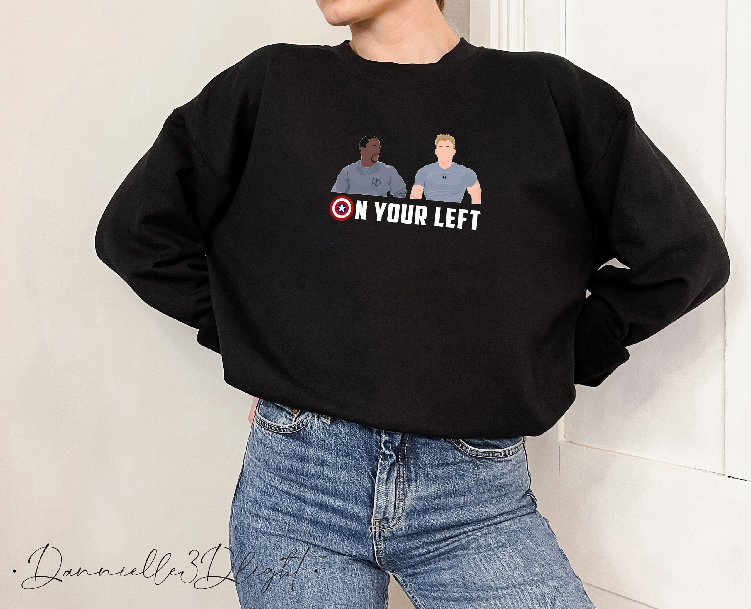 On Your Left Funny Captain America Falcon Unisex Sweatshirt On Your Left Funny Captain America Falcon Unisex Sweatshirt