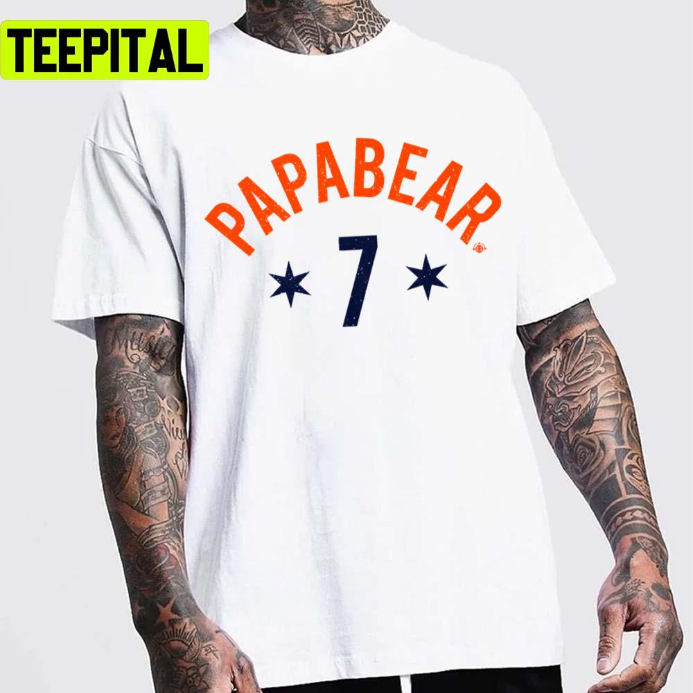 Papa Bear 7 Chicago Legend Of Halas Graphic Unisex T-Shirt Papa Bear 7 Chicago Legend Of Halas Graphic Unisex T-Shirt