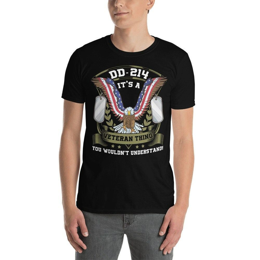 Patriotic American DD-214 Its A Veteran Thing You Wouldnt Understand USA Flag Bald Eagle Dog Tags Military T-Shirt Patriotic American DD-214 Its A Veteran Thing You Wouldnt Understand USA Flag Bald Eagle Dog Tags Military T-Shirt