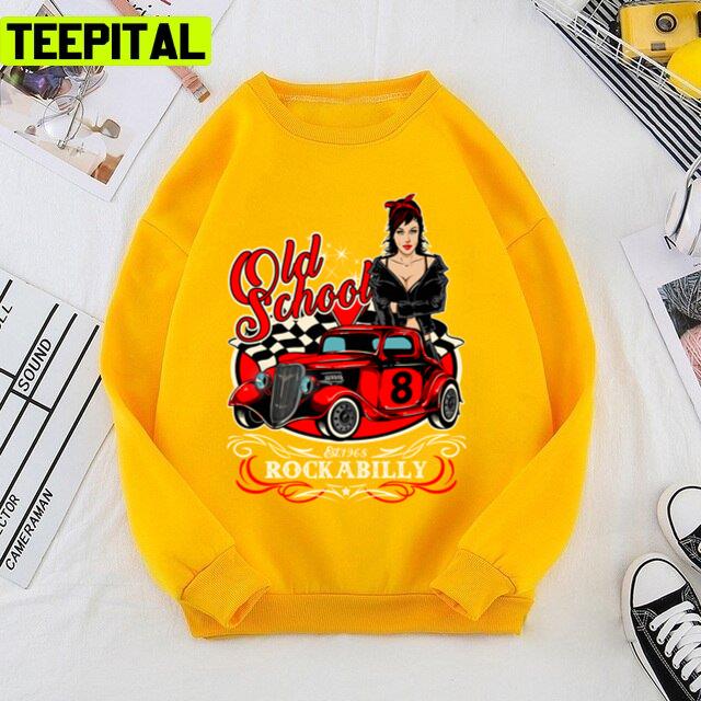 Pin Up Girl Sock Hop Rocker Vintage Rock And Roll Music Rockabilly Unisex T-Shirt Pin Up Girl Sock Hop Rocker Vintage Rock And Roll Music Rockabilly Unisex T-Shirt