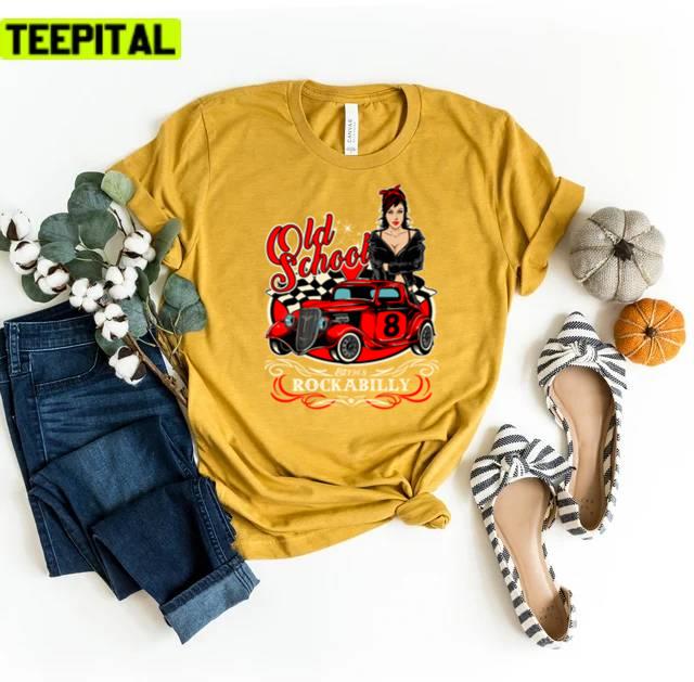 Pin Up Girl Sock Hop Rocker Vintage Rock And Roll Music Rockabilly Unisex T-Shirt Pin Up Girl Sock Hop Rocker Vintage Rock And Roll Music Rockabilly Unisex T-Shirt