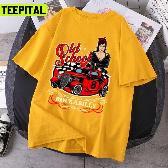 Pin Up Girl Sock Hop Rocker Vintage Rock And Roll Music Rockabilly Unisex T-Shirt Pin Up Girl Sock Hop Rocker Vintage Rock And Roll Music Rockabilly Unisex T-Shirt