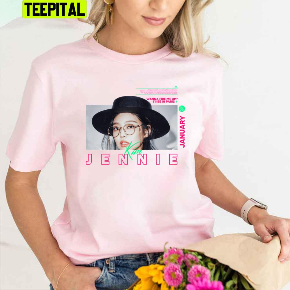 Pink Background Jennie Graphic Unisex T-Shirt Pink Background Jennie Graphic Unisex T-Shirt