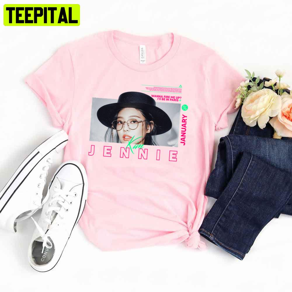 Pink Background Jennie Graphic Unisex T-Shirt Pink Background Jennie Graphic Unisex T-Shirt