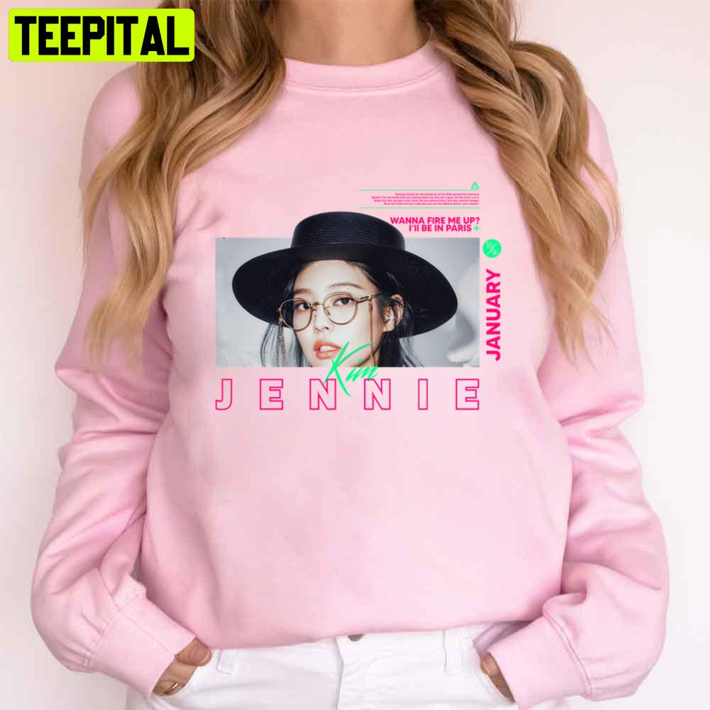 Pink Background Jennie Graphic Unisex T-Shirt Pink Background Jennie Graphic Unisex T-Shirt