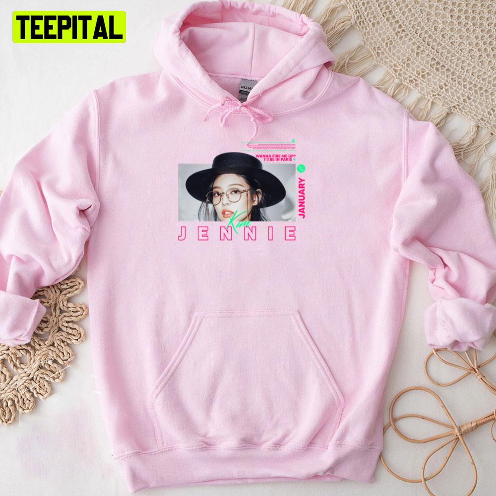 Pink Background Jennie Graphic Unisex T-Shirt Pink Background Jennie Graphic Unisex T-Shirt
