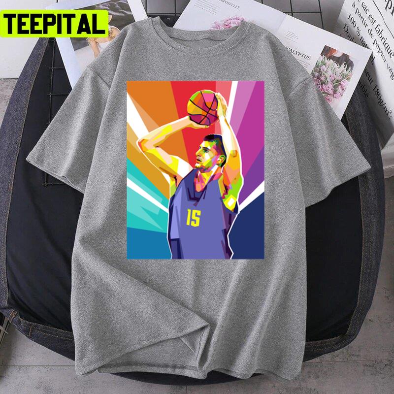Pop Art Nikola Jokic The Jocker Unisex T-Shirt Pop Art Nikola Jokic The Jocker Unisex T-Shirt