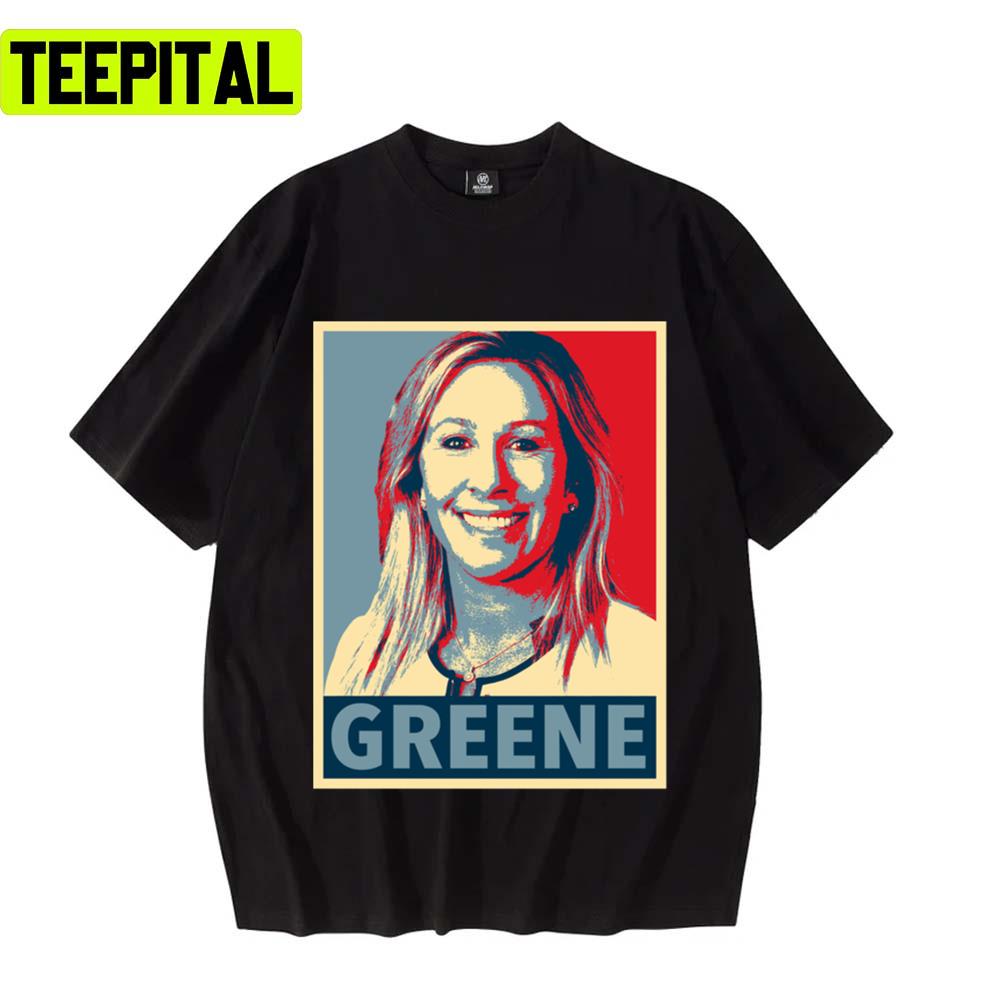 Portrait Of Marjorie Taylor Greene Design Unisex T-Shirt Portrait Of Marjorie Taylor Greene Design Unisex T-Shirt