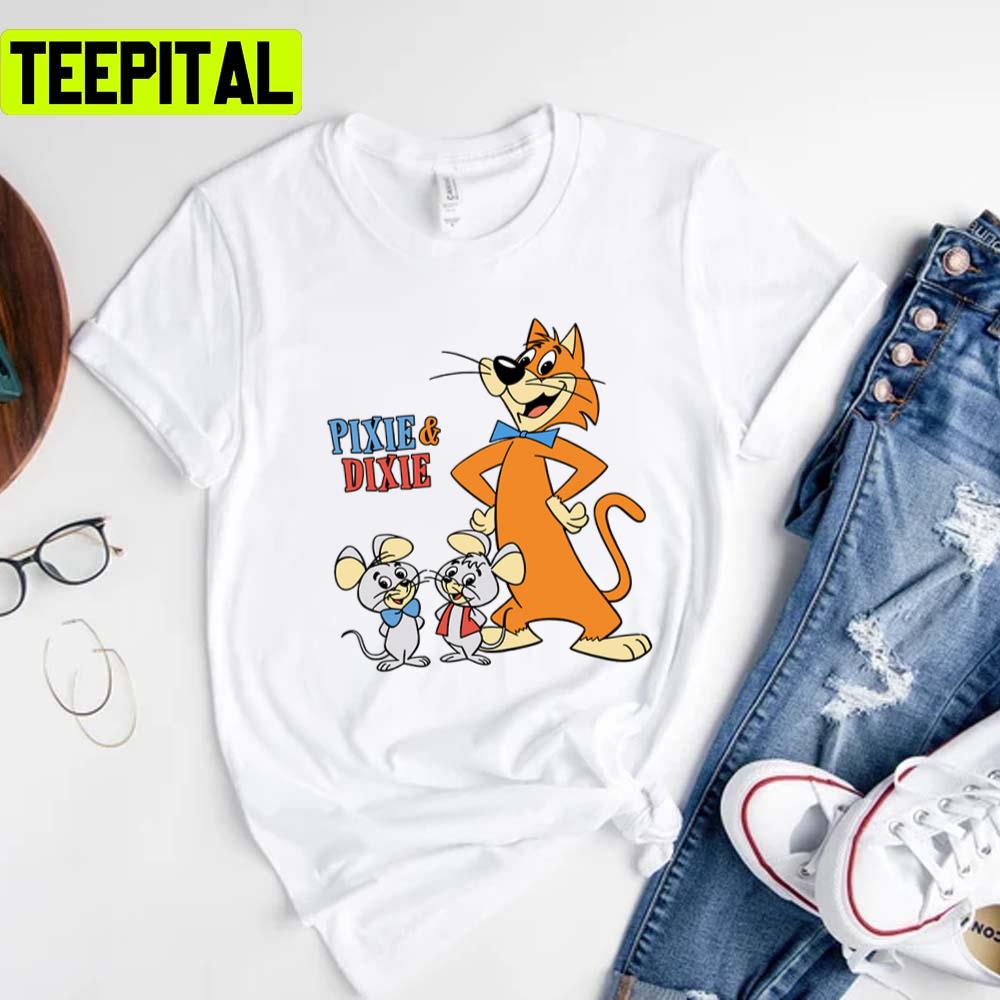 Portrait Of Pixie & Dixie With Mr Jinks Unisex T-Shirt Portrait Of Pixie & Dixie With Mr Jinks Unisex T-Shirt