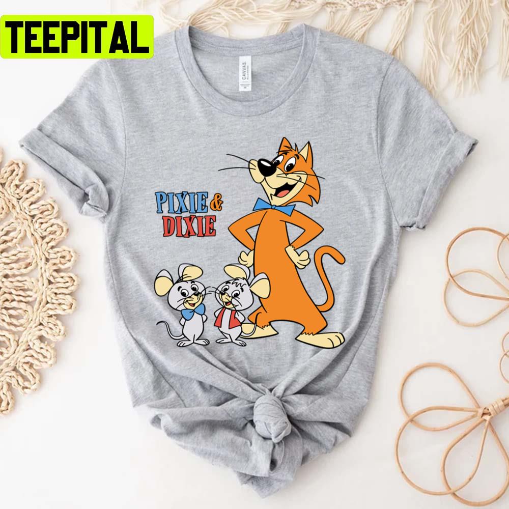 Portrait Of Pixie & Dixie With Mr Jinks Unisex T-Shirt Portrait Of Pixie & Dixie With Mr Jinks Unisex T-Shirt