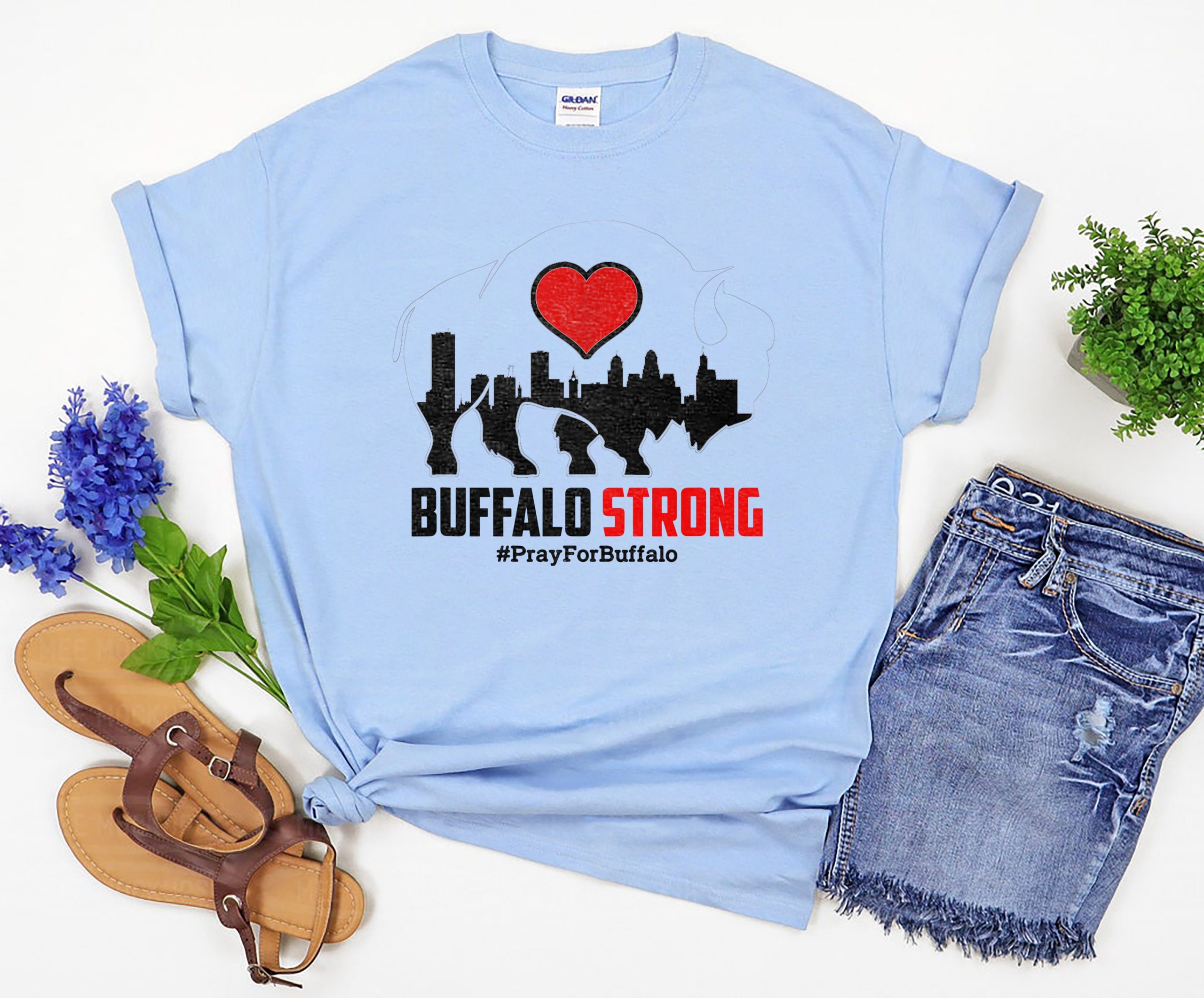 Pray For Buffalo Buffalo Strong Unisex T-Shirt Pray For Buffalo Buffalo Strong Unisex T-Shirt