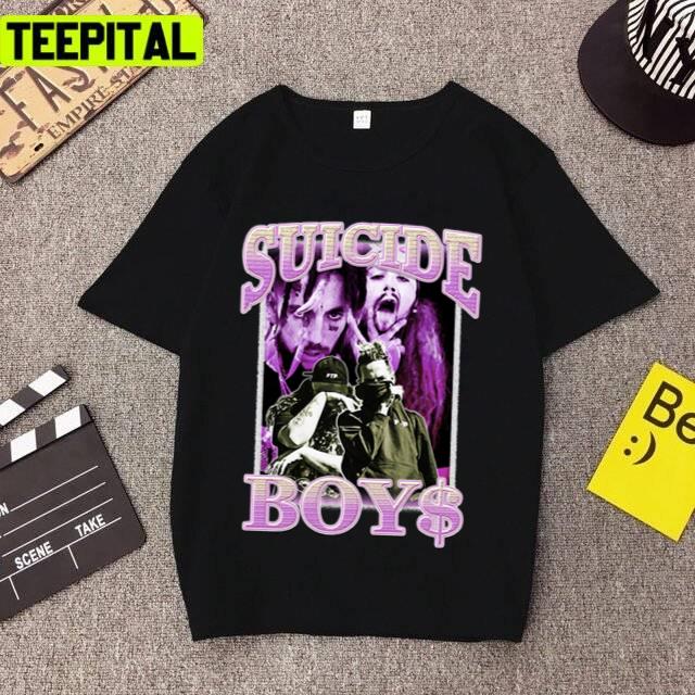 Purple Vintage Style Suicideboys Vintage 90's Rap Tee Pouya Unisex T-Shirt Purple Vintage Style Suicideboys Vintage 90's Rap Tee Pouya Unisex T-Shirt