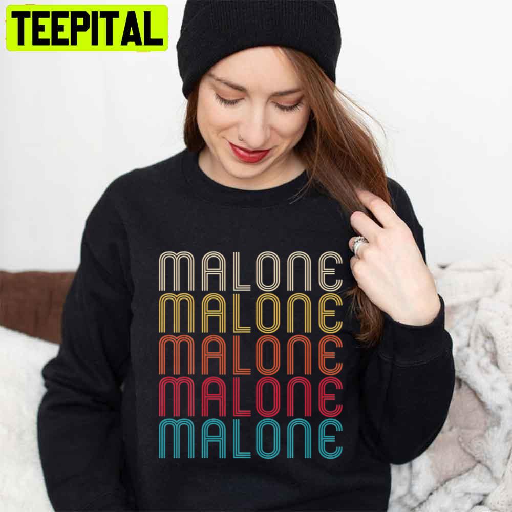Rainbow Retro Vintage Style Malone Unisex T-Shirt Rainbow Retro Vintage Style Malone Unisex T-Shirt