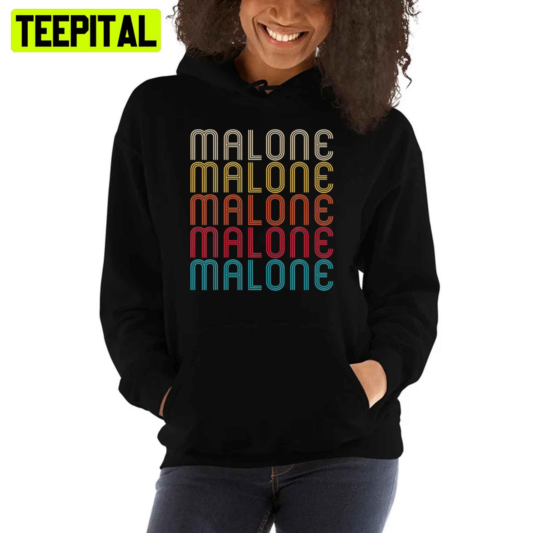 Rainbow Retro Vintage Style Malone Unisex T-Shirt Rainbow Retro Vintage Style Malone Unisex T-Shirt
