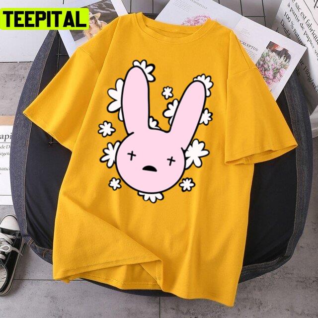 Rap Music Cute Bad Bunny Floral Unisex T-Shirt Rap Music Cute Bad Bunny Floral Unisex T-Shirt