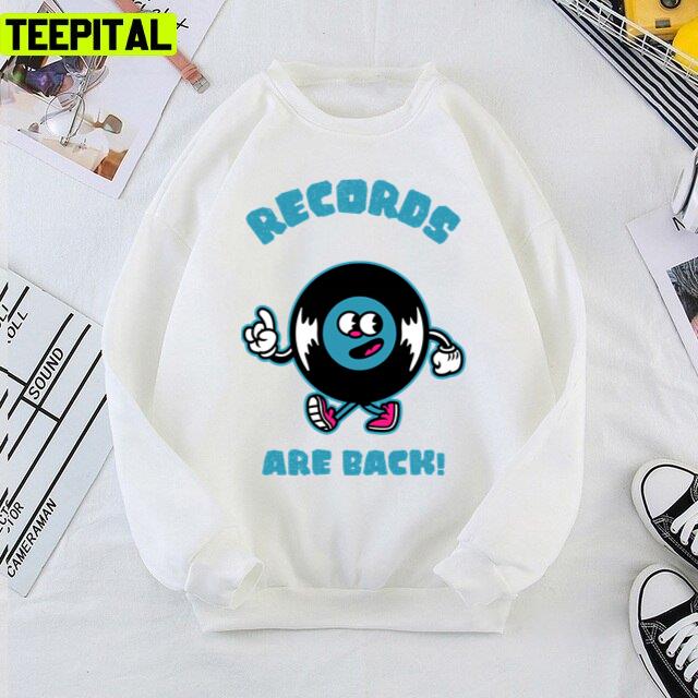 Records Are Back Music Disk Design Unisex T-Shirt Records Are Back Music Disk Design Unisex T-Shirt