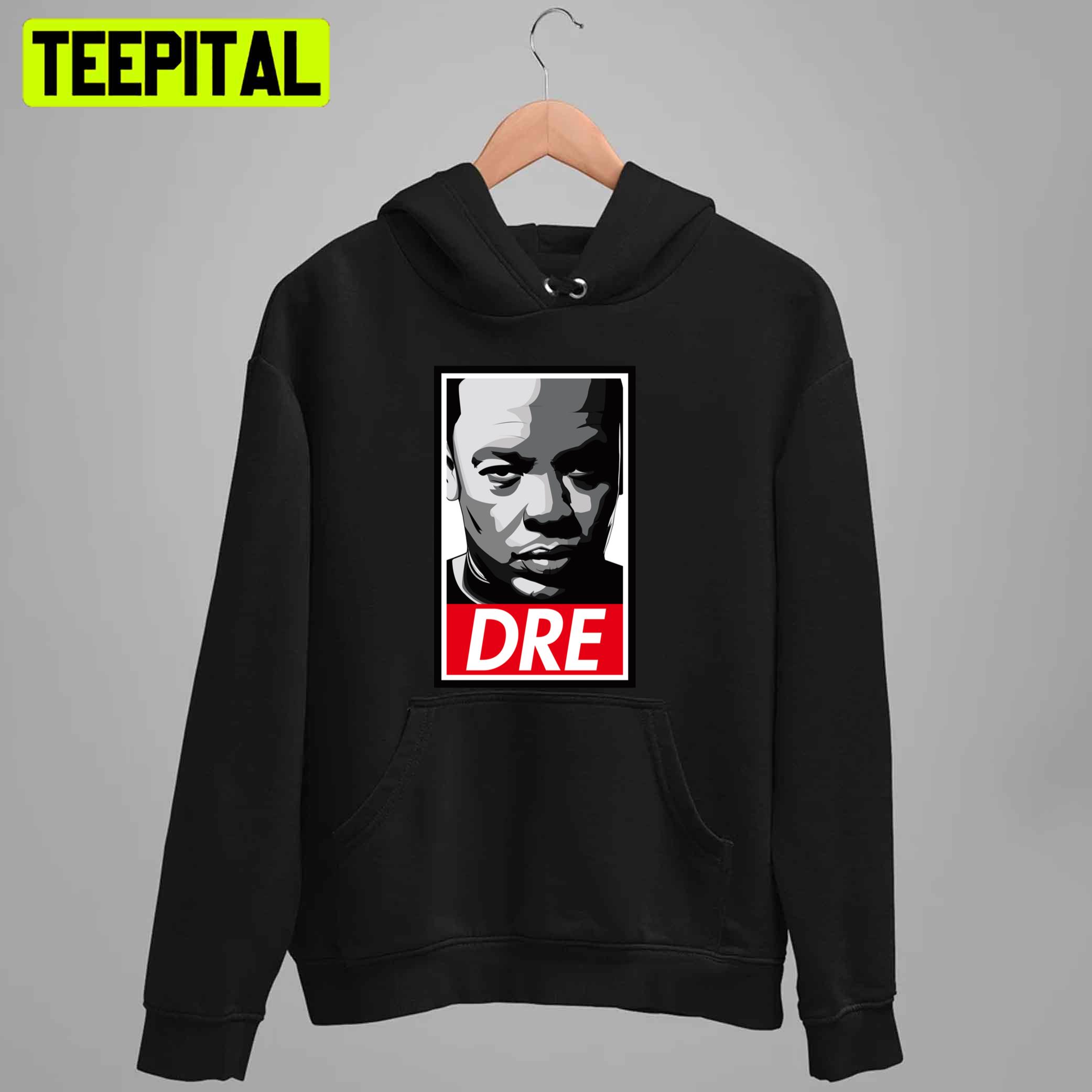 Red And Black Graphic Dre Rapper Unisex T-Shirt Red And Black Graphic Dre Rapper Unisex T-Shirt