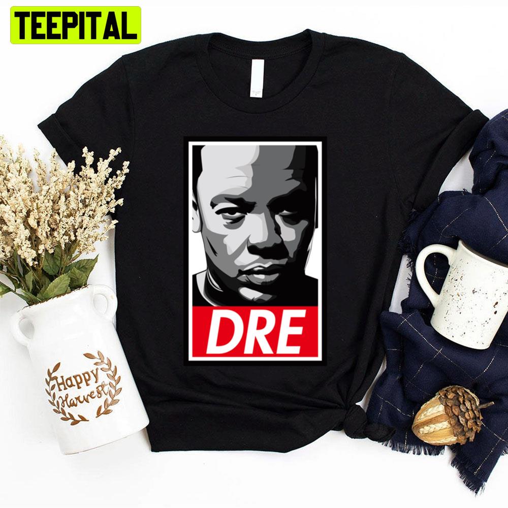 Red And Black Graphic Dre Rapper Unisex T-Shirt Red And Black Graphic Dre Rapper Unisex T-Shirt