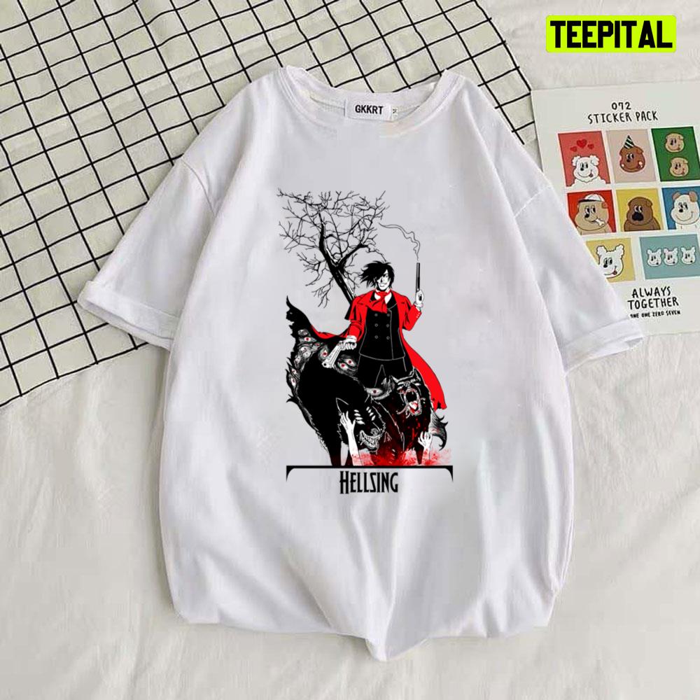 Red Black Style Hellsing Alucar Unisex T-Shirt Red Black Style Hellsing Alucar Unisex T-Shirt